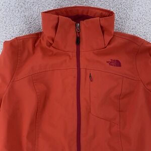 North Face Soft Shell Jacket Womens Medium Full Zip‎ Water Resistant Hiking